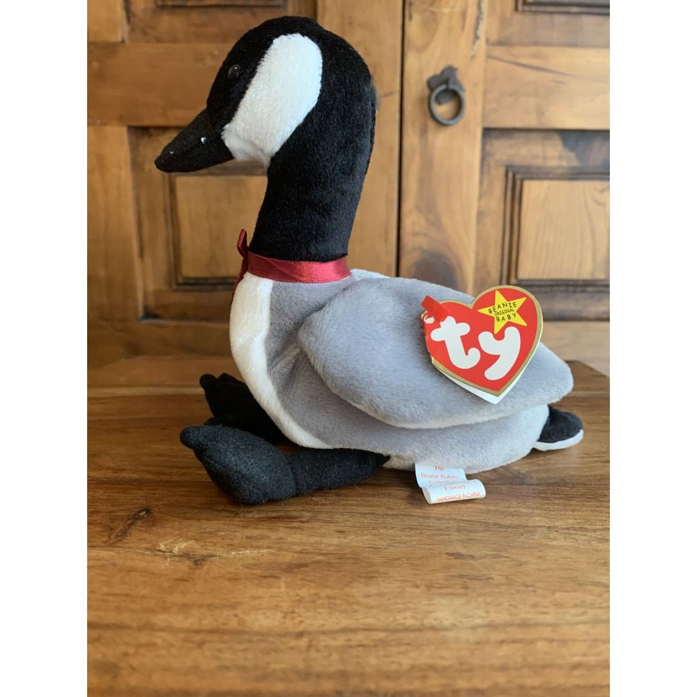 Ty RARE Loosy Canadian Goose in Mint Condition Beanie Baby with Swing Ta…